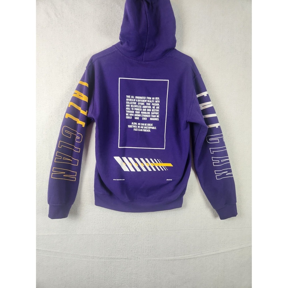 FaZe Clan Faze‎ Up Purple Hoodie Sweatshirt Size S - Picture 11 of 14